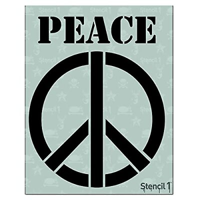 #ad Peace Sign Stencil Durable Quality Reusable Stencils for Painting Create St... $18.87