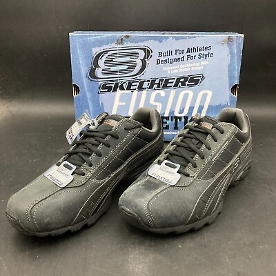 #ad Men Skechers Fusion 50910 Stamina 2.0 Turnabout Black Athletic Shoes Sz 9 NEW $49.99