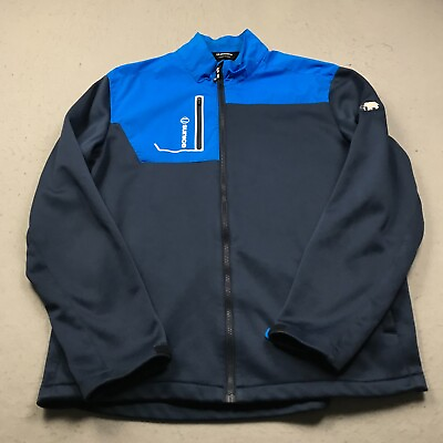 #ad Sunice Golf Jacket Mens XL Blue Performance Full Zip Mammoth Dunes Logo Sports $49.99