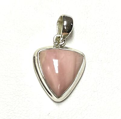 #ad Natural Australian Pink Opal 925 Sterling Silver Pendant Jewelry JY426 $15.99