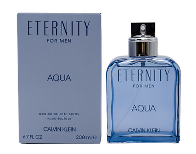 #ad Eternity Aqua by Calvin Klein 6.7 oz EDT Cologne for Men New In Box $34.94