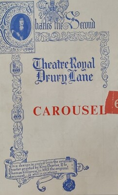 #ad Carousel 1950 Theatre Royal Drury Lane Programme.Stephen Douglass Iva Withers GBP 4.99