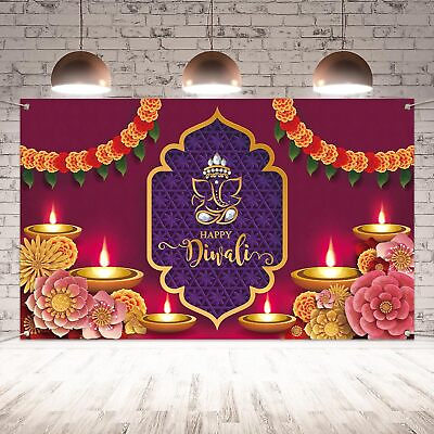 #ad Diwali Decorations Diwali Decor Diwali Backdrop For Photography Happy Diwali B $26.59