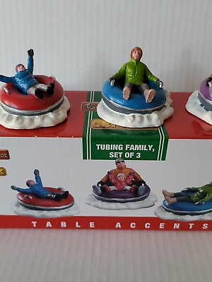 #ad LEMAX Village Tubing Family set of 3 2017 New $15.99