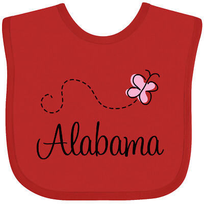 #ad Inktastic Butterfly Alabama Baby Bib States United U S Alabaman Home State Kids $14.99