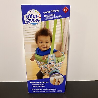 #ad Exer Saucer By Evenflo Door Jumper Gone Fishing For Infant Toddler Brand New $24.99