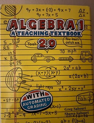 #ad Algebra 1 A Teaching Textbook 2.0 CD Set Only 10 Disc Set Math Automated Grading $50.00
