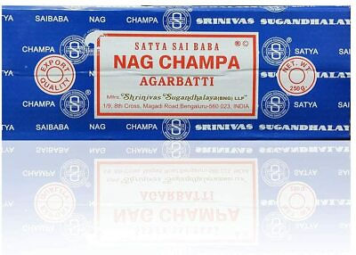 #ad #ad Satya Sai Baba Nag Champa Agarbatti Incense Sticks Box 250gms Hand Rolled $13.75
