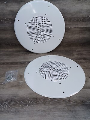 #ad 2 White Round Commercial Ceiling Speaker Grill $22.50