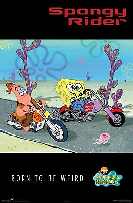 #ad Nickelodeon Spongebob Biker Poster $54.99