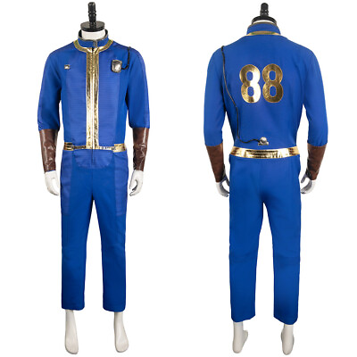 #ad 2024 Vault 88 Shelter Unisex Blue Jumpsuit Outfits Halloween Carnival party Suit $28.08