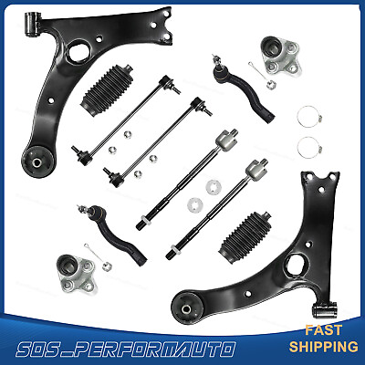 #ad Front Lower Control Arm Ball Joint Tie Rod Sway Fit for 2003 2008 Toyota Corolla $93.19