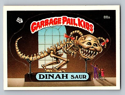 #ad 1986 Topps Garbage Pail Kids Dinah Saur Series 3 Stickers #88a $1.95