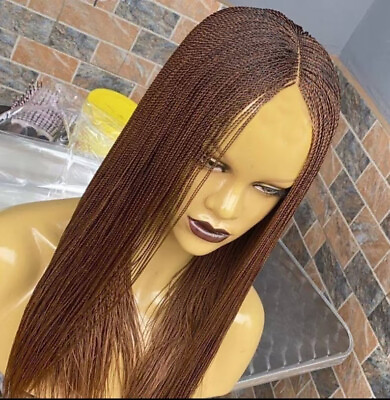 #ad Braided Wig Braids Wig Senegalese Twists Wig For Black Women Micro Twists Wig $33.24