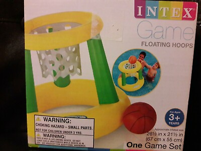#ad Intex Game Floating Hoops Swimming Basketball Pool Toy Game Family Kids Fun Play $18.99