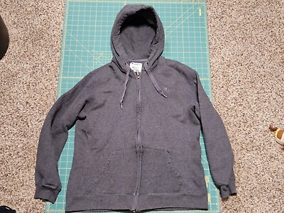 #ad Champion ECO Full Zip Up Hoodie Sweatshirt Youth XL Gray Excellent Condition $4.80