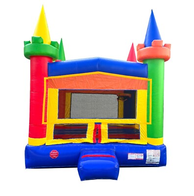 #ad Crossover Inflatable Jumping Castle Bounce House Commercial Rainbow Kids Jumpers $999.99