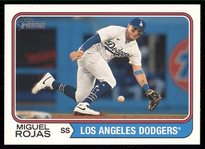 #ad 2023 Heritage High Number Base #523 Miguel Rojas Los Angeles Dodgers $0.99