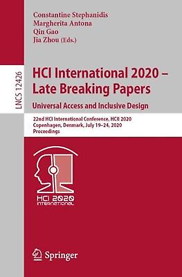 #ad HCI International 2020 Late Breaking Papers: Universal Access and Inclusive Desi $124.71