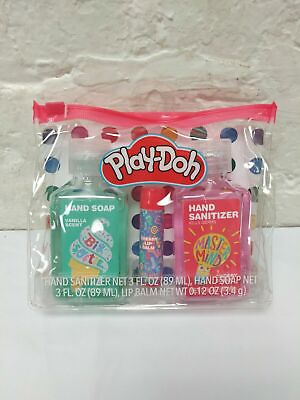 #ad DMG PKG Play Doh Hand Soap Lip Balm w Carry Case Travel Gift Set Kit $6.14