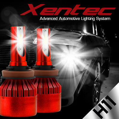 #ad 2x Xentec H11 H9 H8 LED Headlight Bulb Kit Low Beam Fog Light 60W 6000K 7600LM $23.49