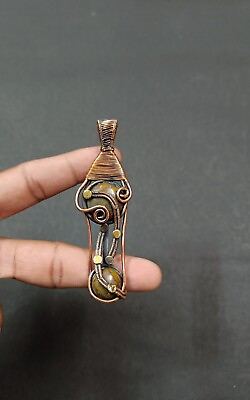 #ad Bumble Bee Wire Wrapped Pendant Handmade Copper Jewelry Gift For Women $25.99