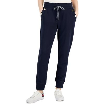 #ad Tommy Hilfiger Womens Navy Sweatpants Activewear Jogger Pants XXL BHFO 4868 $20.99