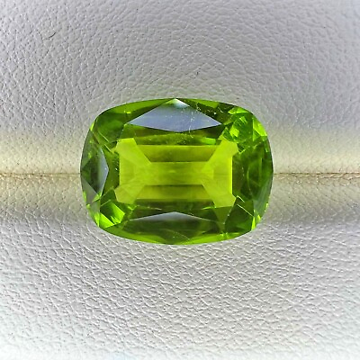 #ad Natural Peridot 14.6x11.2x7.1mm cushion gemstone weight 9.27 carats eye clean $300.00