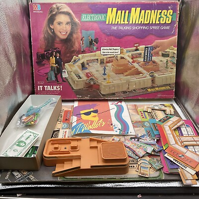 #ad 1989 Mall Madness Game Milton Bradley 99% Complete Working Read Vintage $129.99