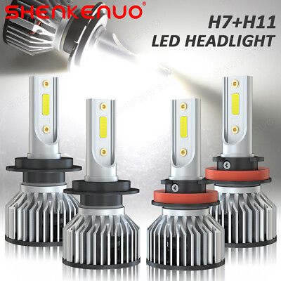 #ad For Chevy Caprice 2011 2017 Traverse 2013 2017 LED Headlight Combo H7 H11 Bulbs $26.99