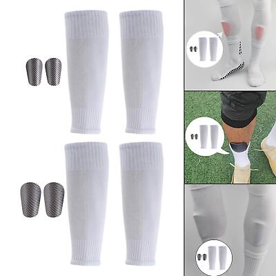 #ad 2x Mini Shin Guard Soccer with Socks Miniature Shin Guards for Adult Kids $10.14