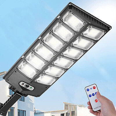 #ad Commercial 1000000LM LED Outdoor Dusk to Dawn Solar Street Light Road Area Lamp $31.89