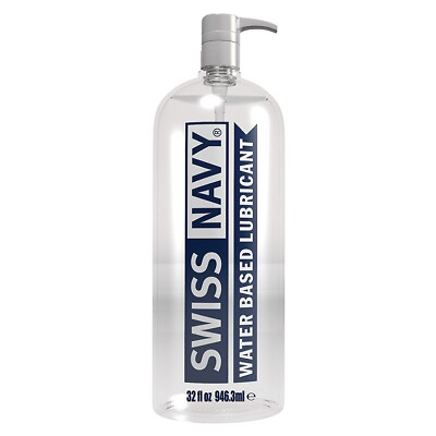#ad Swiss Navy Water Based Lube PREMIUM Personal Sex Gilde Lubricant 32oz w Pump $44.50