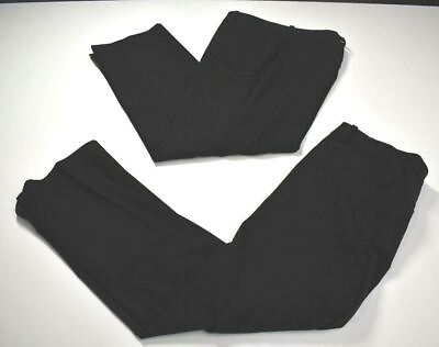 #ad Lot Of 2 Coldwater Creek Women Flat Front Straight Leg Natural Fit Slack Pant 10 $20.99
