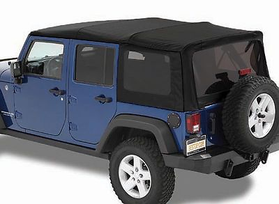 #ad Bestop Replace A Top Black Twill No Doors For 07 09 Jeep Wrangler JKU 4 Door $1199.99