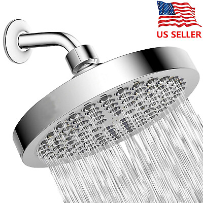 #ad Luxury Shower Head High Pressure Waterfall Bathroom Showerhead Adjustable Angles $15.99