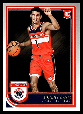 #ad 2022 23 Panini NBA Hoops Rookie RC #240 Johnny Davis Washington Wizards Card $1.60
