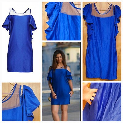 #ad BLUE SUMMER FASHION WOMEN DRESS $140.00