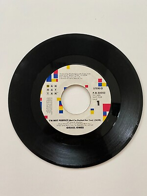 #ad Grace Jones – quot;I#x27;m Not Perfect quot; Vinyl 7quot; Single Promo Stereo Electronic $8.27
