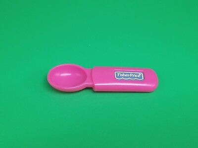 #ad Vintage Fisher Price Mini Ice Cream Scoop Pink Toy Pretend Play Food Replacement $3.99