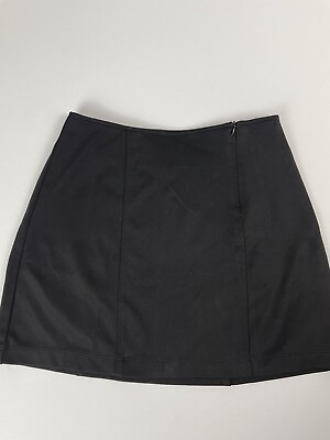 #ad BCBG Maxazria Womens Skirt Vintage 90s Y2K Black Rare A Line Mini USA S 4 $24.00