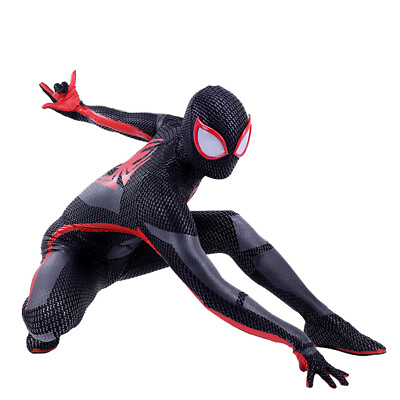 #ad Upgraded Miles Morales Spiderman Jumpsuit Armor Suit Costume Cosplay Halloween $27.59