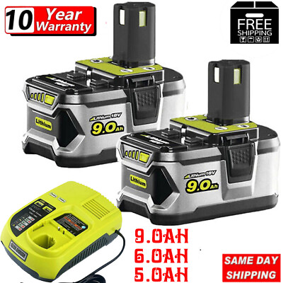 #ad 2Pack For RYOBI 7.0Ah P108 18V 9Ah High Capacity Lithium ion Battery OR charger $52.95