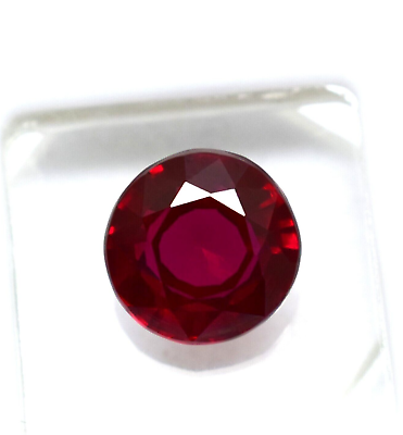 #ad 7 8 Ct Ring Size Stone Red Ruby Round Cut Natural Loose Gemstone Best Offer $16.37