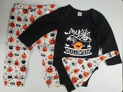 #ad Baby Boy Girl My 1st Halloween Romper Jumpsuit Party Set 18 24 Months NEW $15.00