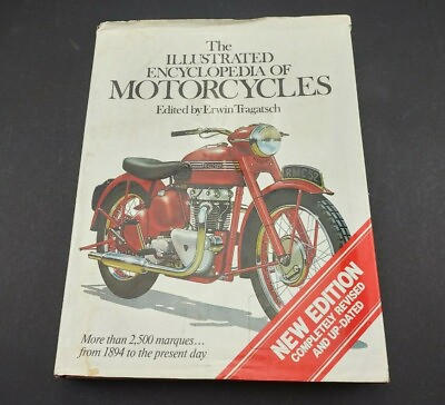 #ad The Illustrated Encyclopedia Of Motorcycles Edited By Erwin Tragatsch HC DJ 1985 $12.00