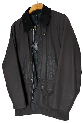 #ad Vtg 90s Barbour Bedale Wax Jacket A104 Men’s 2XL Dark Brown Waxed Cotton $164.99
