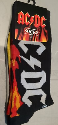 #ad AC DC NEW socks One Size Fits All rock and roll $10.00