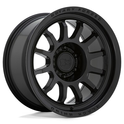 #ad 18x9 Matte Black Wheels Black Rhino Rapid 6x4.5 6x114.3 12 Set of 4 76.1 $1268.00