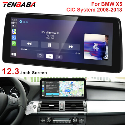 #ad 12.3#x27;#x27; Android Car GPS 2G32G Stereo Player Dash For BMW X5 CIC System 2008 2013 $387.79